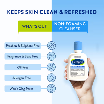 Picture of Cetaphil Gentle Skin Cleanser Dray to Normal Sensitive Skin - 59ml (OA)-Fresh