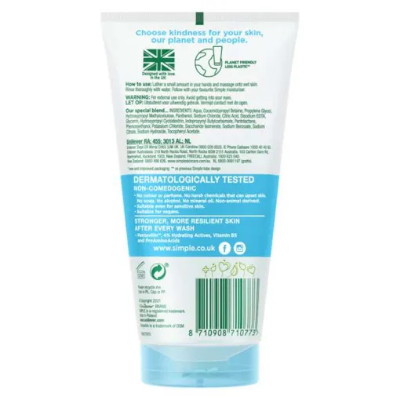 Picture of Simple Water Boost Micellar Facial Gel Wash - 150ml (OA)-Fresh