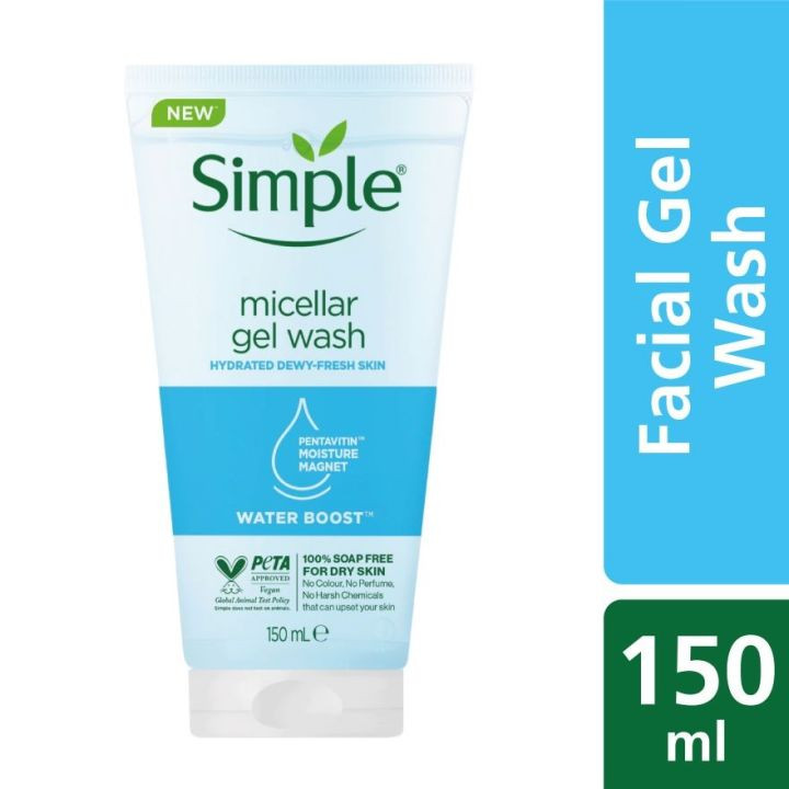 Picture of Simple Water Boost Micellar Facial Gel Wash - 150ml (OA)-Fresh