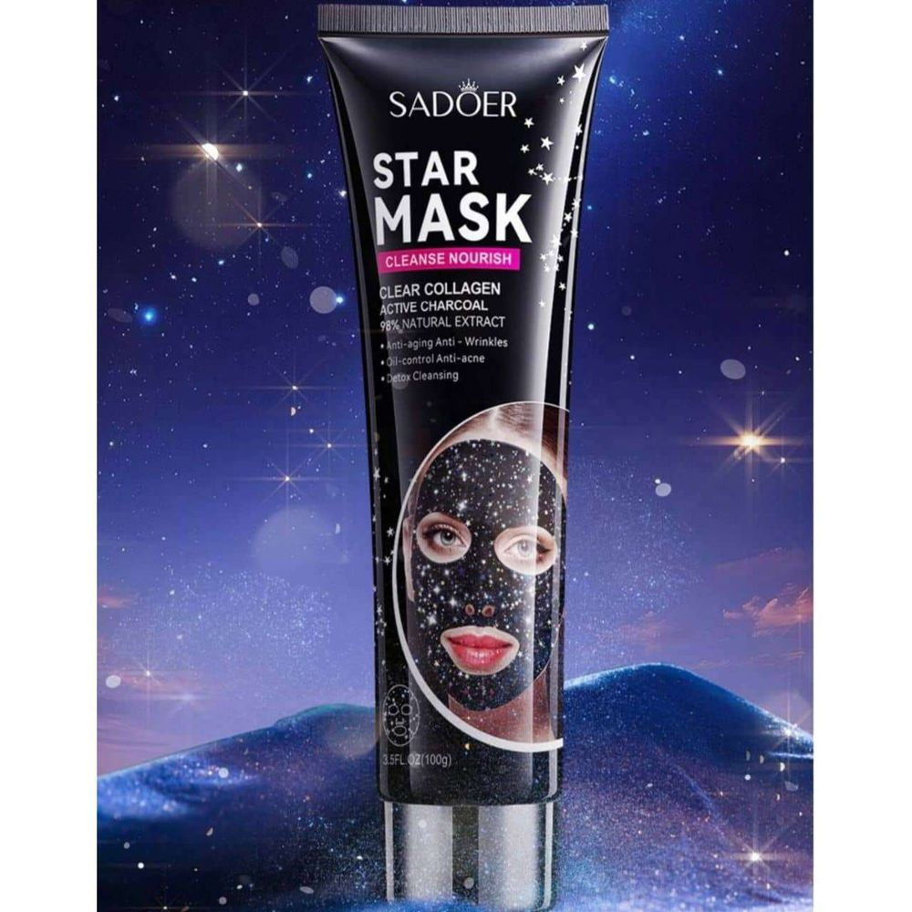 Picture of Sadoer Star Mask Clear Collagen Active Charcoal - 100g (OA)