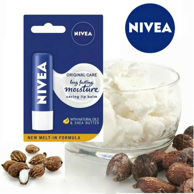 Picture of Nivea Long Lasting Moisture Carlng Lip Balm - Shea Butter ( Germany ) (OA)