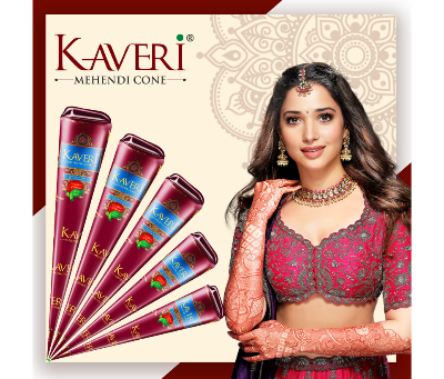 Picture of Kaveri Mehendi Cone ready to use - 18pcs (OA)
