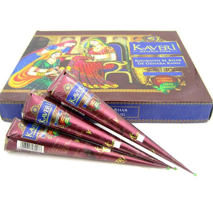 Picture of Kaveri Mehendi Cone ready to use - 18pcs (OA)