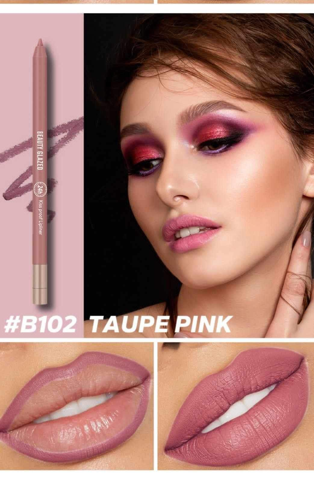 Picture of Beauty Glazed Lip Liner Waterproof & Long Lasting – B102 Taupe Pink (OA)