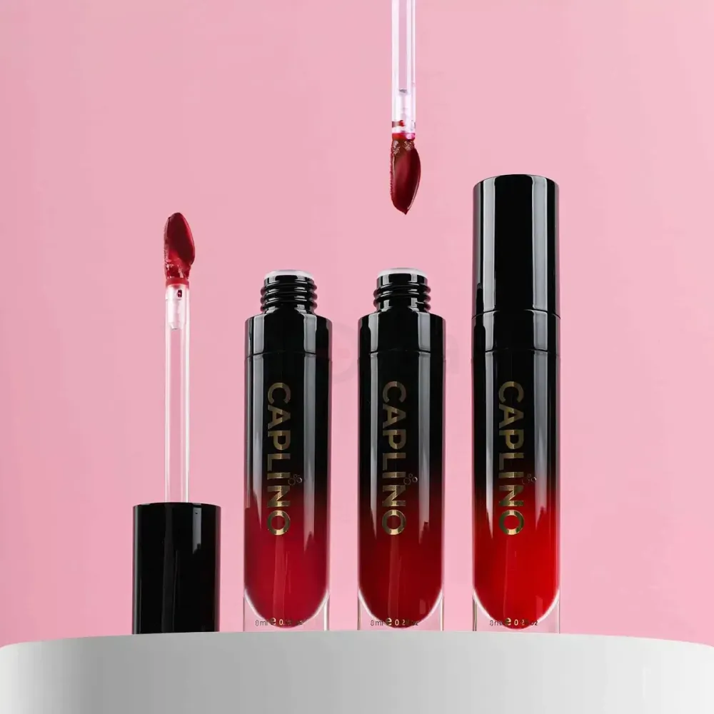Picture of Caplino Liquid Matte Lipstick - Pink Petal 02 with Free Personal Cotton Pads (OA)