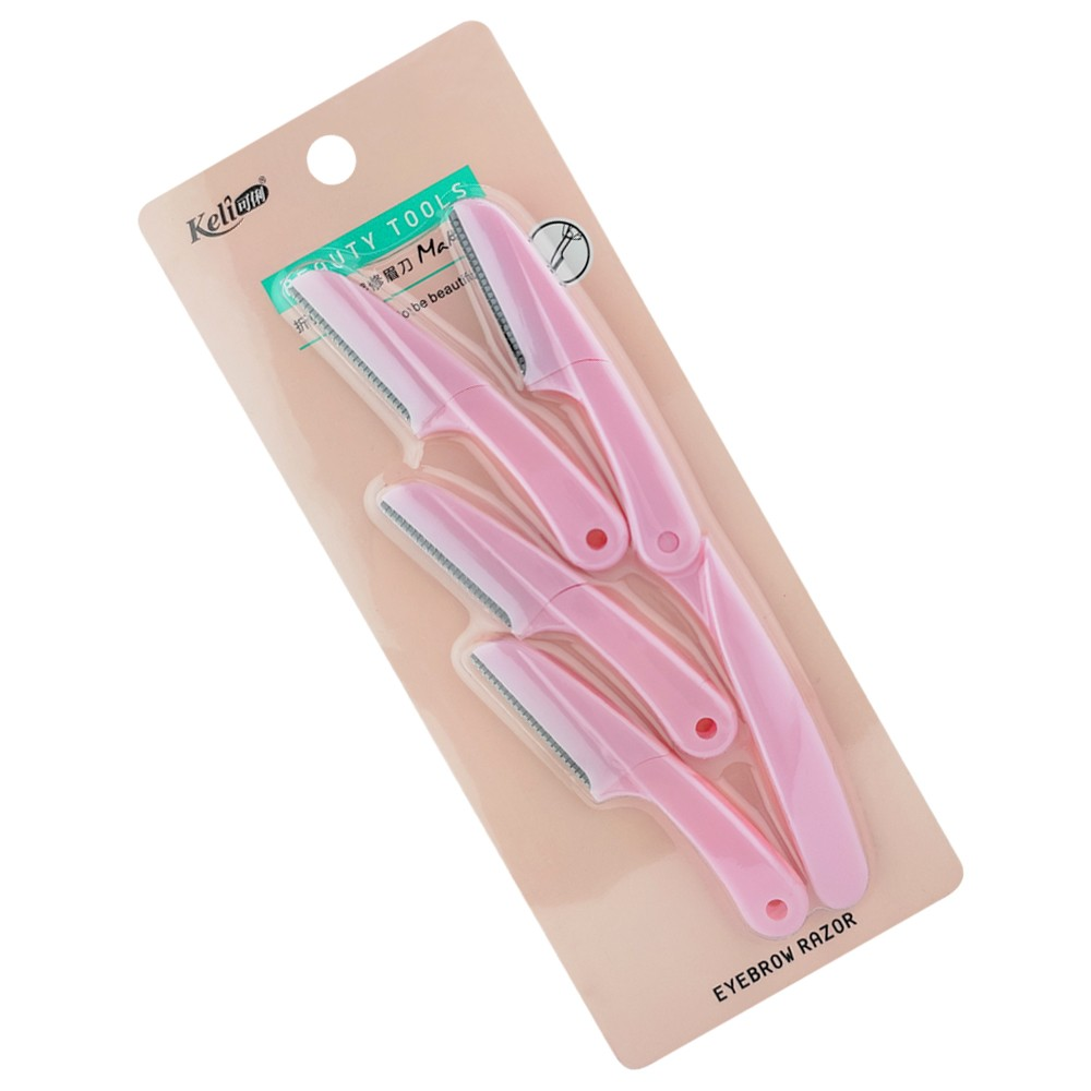 Picture of Eyebrow Razor 4 Part Pink Colour (OA)
