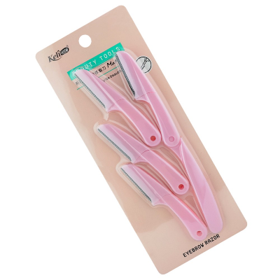 Picture of Eyebrow Razor 4 Part Pink Colour (OA)