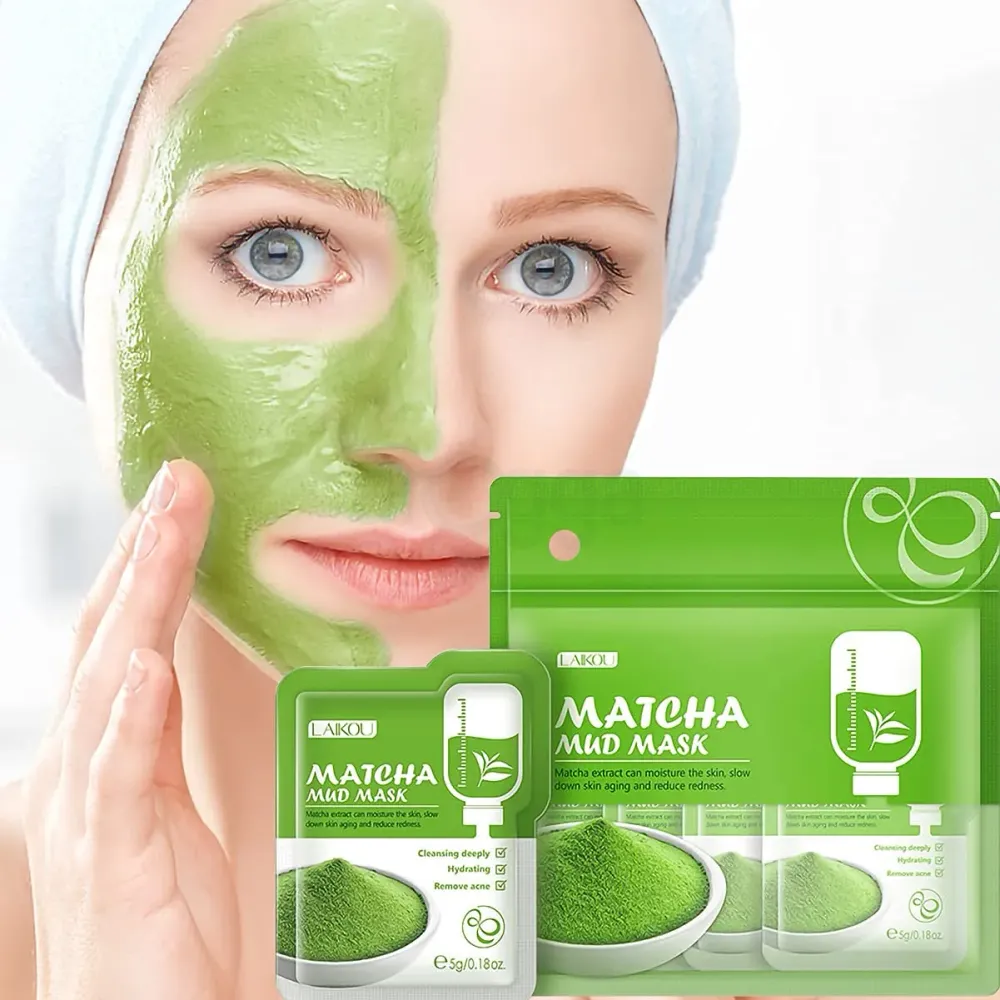 Picture of Laikou Tea Tree/ Eggplant /Mung Bean/Sakura / Matcha Mud Mask 5G Combo Face Mask (OA)