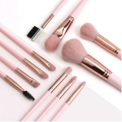 Picture of Maange 11Pcs Makeup Brush Set - Pink Color - Brush Set (OA)