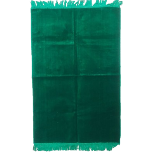 Picture of Al-Madina Plain Quality Turkey Janamaz Green Color- (One Color Janamaz )-(00NA)