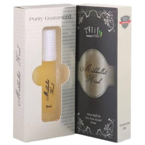 Picture of Alif Mukkhallat Hind Attar (মুখাল্লাত হিন্দ আতর) - 8 ml-(00IA)