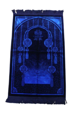Picture of Safa Tex Mehrab Muslim Prayer Jaynamaz- জায়নামাজ (Blue) - Any Design-(00NA)