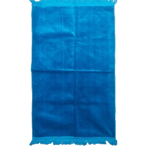 Picture of Al-Madina Plain Quality Turkey Janamaz Blue Color- (One Color Janamaz )-(00NA)