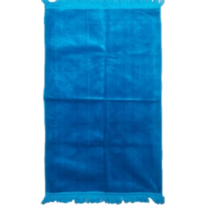 Picture of Al-Madina Plain Quality Turkey Janamaz Blue Color- (One Color Janamaz )-(00NA)
