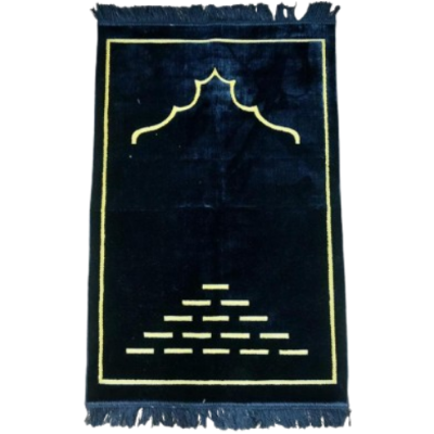 Picture of Selin Kadife Prayer Jaynamaz (Any Design) Navy Blue-(00NA)