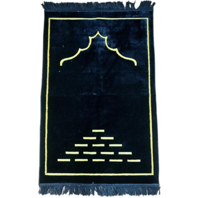 Picture of Selin Kadife Prayer Jaynamaz (Any Design) Navy Blue-(00NA)