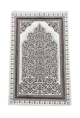 Picture of Safa Tex Muslim Prayer Jaynamaz (জায়নামাজ) (White) - Any Design-(BA)