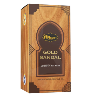 Picture of Meena Gold Sandal Perfume Roll-on Attar (itr) Free From Alcohol - 20ml-(00IA)