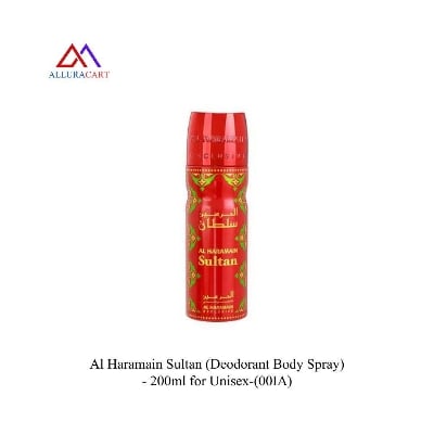 Picture of Al Haramain Sultan (Deodorant Body Spray) - 200ml for Unisex-(00IA)