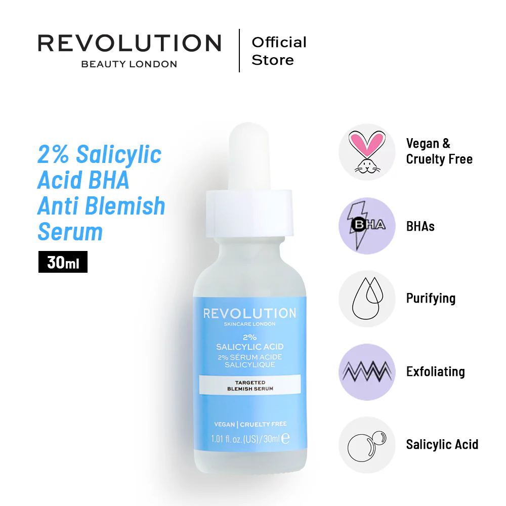 Picture of Revolution Skincare 2% Salicylic Acid BHA Anti Blemish Serum 30ml (OA)