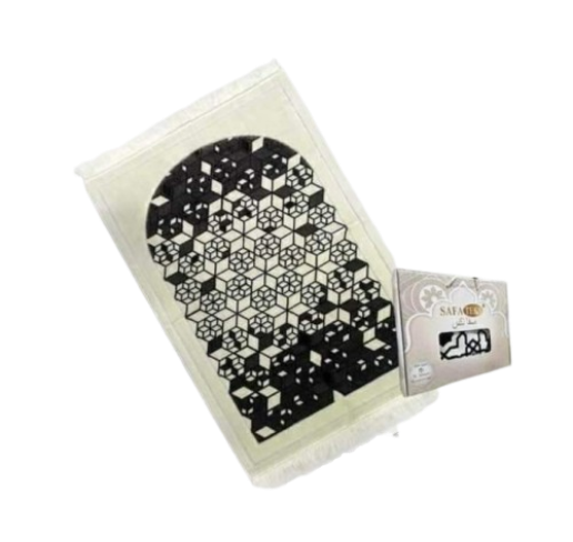 Picture of Safa Tex Muslim Prayer Jaynamaz - জায়নামাজ (White) - Any Design-(BA)