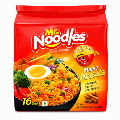 Picture of Mr. Noodles Magic Masala Noodles 16pcs Family Pack