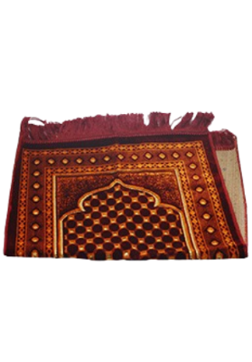 Picture of Medium Size Muslim Prayer Jaynamaz Turkey (Marron Color) For 7-9 Years Childern - Any Design-(BA)