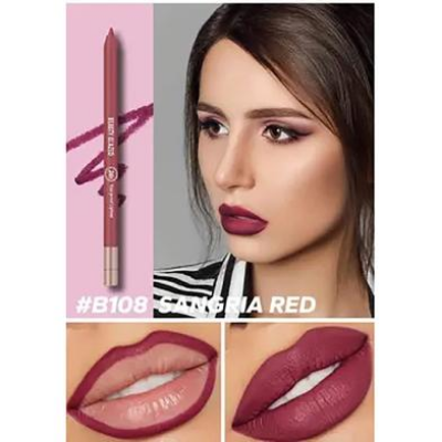 Picture of BEAUTY GLAZED Waterproof Matte Lip Liner Pencil For Lips -#B108 SANGRIA RED-(R0010)