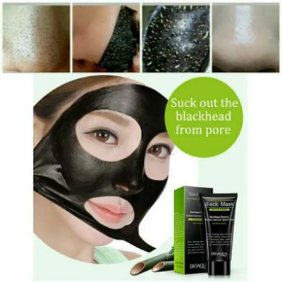 Picture of BIOAQUA Bamboo Charcoal Purifying Peel-off Black Mask Blackhead Remover Acne Treatments Face Care Sunction Deep Cleansing-60gm-(R0010)