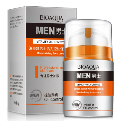 Picture of Bioaqua Men Skin Care Moisturizing Oil Control Face Cream Acne Treatment Day CREAM-50g-(R0010)-Fresh