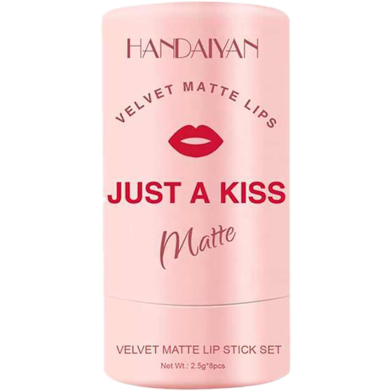 Picture of HANDAIYAN Makeup Velvet Matte Waterproof Long Lasting Moisturizing Not Fading Lipstick 8 pcs-(R0010)