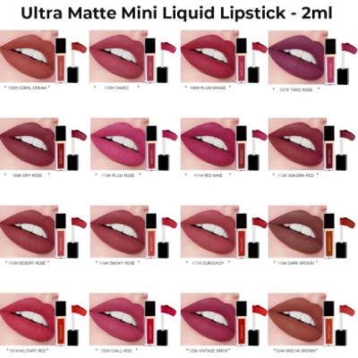 Picture of BEAUTY GLAZED Matte Lipstick Waterproof Long Lasting Lip Gloss Nude Velvet Pigment Batom Women Fashion Lip Makeup-(R0010)