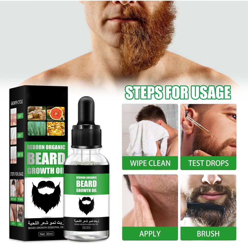 Picture of Laikou Natural Organic Beard Growth Oil for Men - 30ml-(R0010)