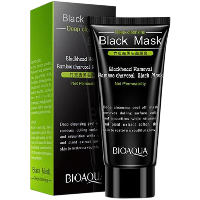 Picture of BioAqua Deep Cleansing Charcoal Black Facial Mask - 60gm-(R0010)