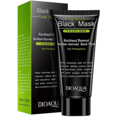 Picture of BioAqua Deep Cleansing Charcoal Black Facial Mask - 60gm-(R0010)