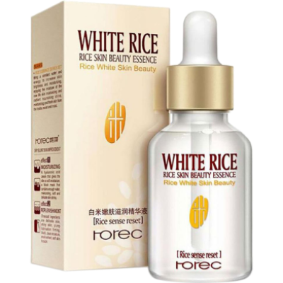 Picture of White Rice Serum Reduces Wrinkles and Lighten Dark Spots Pore Minimizer Anti- Aging Face Moisturizer Skin Lightening-15ml-(R0010)