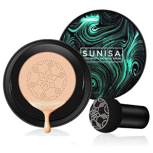 Picture of SUNISA Air cushion Foundation Waterproof Natural Brightening Mushroom Head Air Cushion BB Cream Long Lasting Foundation Control Moisturizing Foundation-(R0010)