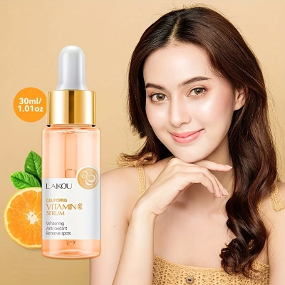Picture of LAIKOU Vitamin C Serum for Face, Facial Serum with Hyaluronic Acid For Fairness, Pigmentation, Advanced Korean Formula, 15 ML-(R0010)