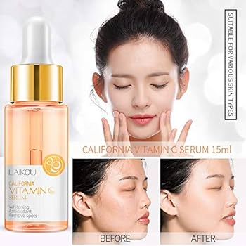 Picture of LAIKOU Vitamin C Serum for Face, Facial Serum with Hyaluronic Acid For Fairness, Pigmentation, Advanced Korean Formula, 15 ML-(R0010)