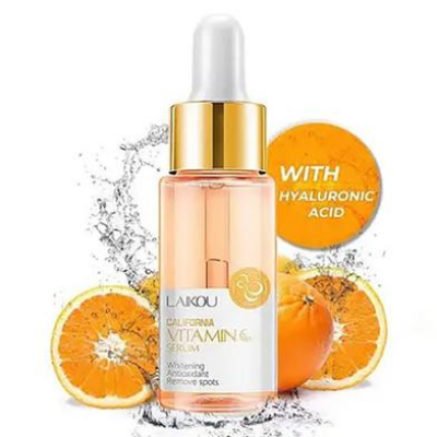 Picture of LAIKOU Vitamin C Serum for Face, Facial Serum with Hyaluronic Acid For Fairness, Pigmentation, Advanced Korean Formula, 15 ML-(R0010)
