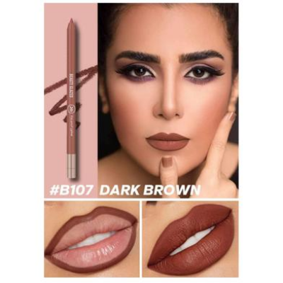 Picture of BEAUTY GLAZED Waterproof Matte Lip Liner Pencil For Lips -#B107 DARK BROWN-(R0010)