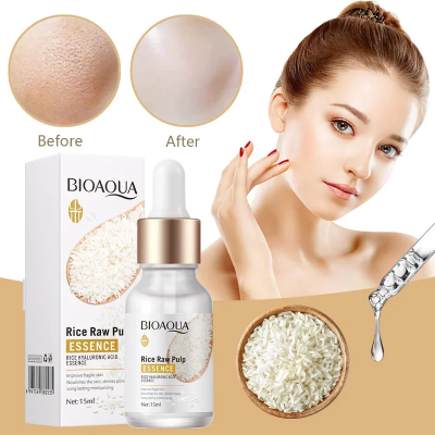 Picture of Bioaqua Rice Raw Pulp Essence Vitality Shrink Pores Skin CARE-15ML-(R0010)