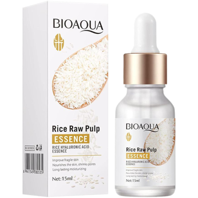 Picture of Bioaqua Rice Raw Pulp Essence Vitality Shrink Pores Skin CARE-15ML-(R0010)