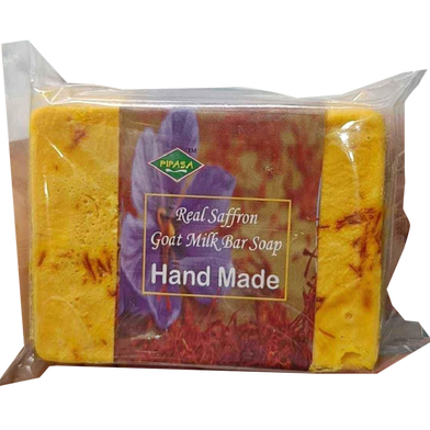 Picture of Pipasa Hand Made Real Saffron Goat Milk Bar Soap -90gm-(R0010)