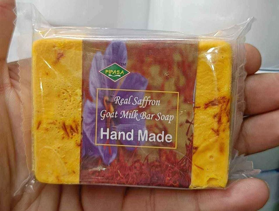 Picture of Handmade Zafran Goat Milk Soap Bar-100gm-(R0010)