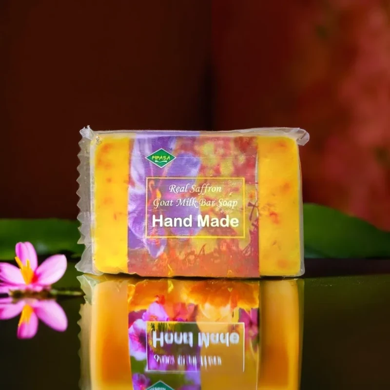 Picture of Handmade Zafran Goat Milk Soap Bar-100gm-(R0010)
