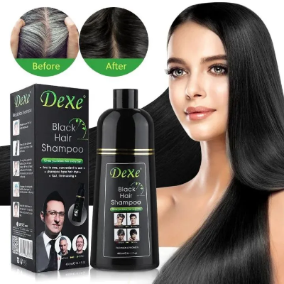 Picture of Dexe Black Hair Shampoo Economic Set - 400 ml-(R0010)