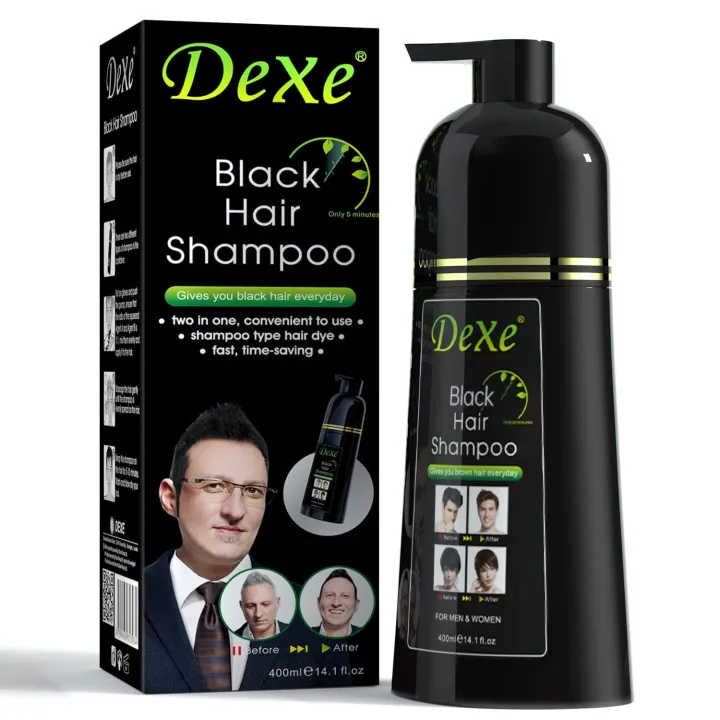 Picture of Dexe Black Hair Shampoo Economic Set - 400 ml-(R0010)