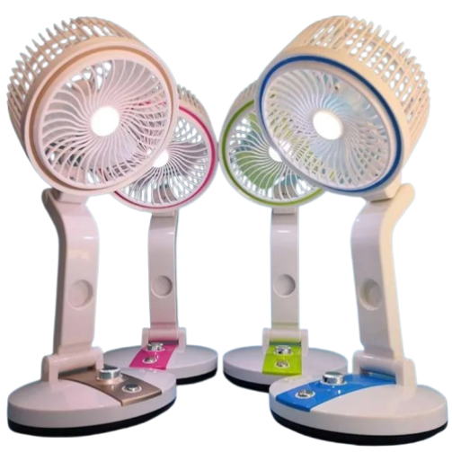Picture of LR 2018 Rechargeable Folding Table Fan with Light