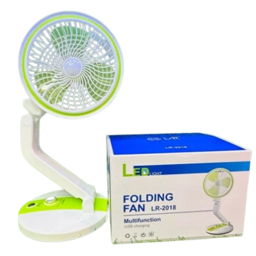 Picture of LR 2018 Rechargeable Folding Table Fan with Light